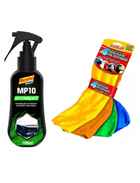 KIT ANTI EMBACANTE COM 4 PANOS MICROFIBRAS MULTIUSO