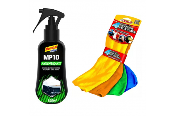 KIT ANTI EMBACANTE COM 4 PANOS MICROFIBRAS MULTIUSO