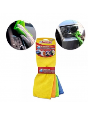 KIT ANTI EMBACANTE COM 4 PANOS MICROFIBRAS MULTIUSO